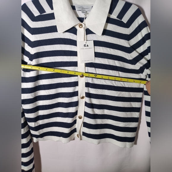Free Assembly AseNavy and White Striped Cardigan - Picture 6 of 7